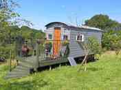 Outside the hut