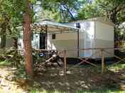 Static caravan exterior