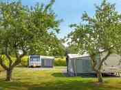 Sunny, spacious premier hard standing pitches at Arrow Bank