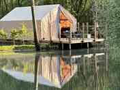 Glamping tent across the lake (added by manager 18 Jan 2024)