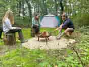 Spacious firepit area (4 man tent in image) (added by manager 01 Aug 2023)