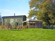 Badgers Den with a private garden and gazebo