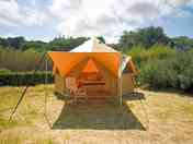 Exterior of the bell tent
