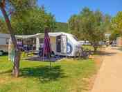 Grass pitches near the hotel