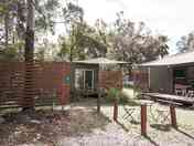 Exterior of a three-bed Explorer cabin