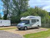 Fully-serviced hardstanding touring pitch