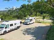 Gravel and hardstanding pitches