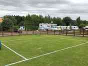 Grass pitches with electric