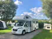 Our motor home pitch, number 5, up by the shop and shower block (added by visitor 06 Sep 2021)