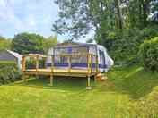 Private decking and area of lawn