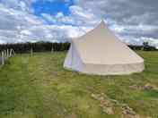 6 meter bell tent, over looking  lake (added by manager 13 May 2024)