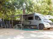 Spacious, shaded pitch