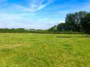 Blue skies over the farm