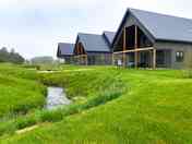 Cabins in a row