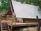 Exterior of the safari tent