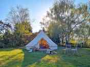 Plenty of space to relax around your bell tent (added by manager 10 Aug 2023)