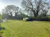 Spacious grass pitches