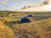 Tent pitches on the dunes