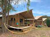 Wood lodge exterior
