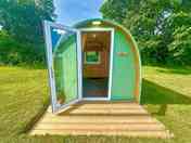 Camping pod exterior