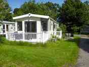 Static caravan exterior