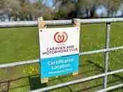 Access gate to caravan site