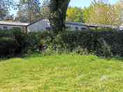 Partially shaded grass pitches