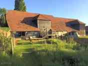 Gardens behind the barn