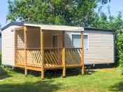 Static caravan exterior