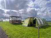 Our tent pitch, plenty of space.