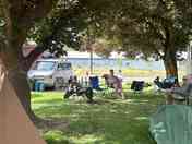 Powered tent sites