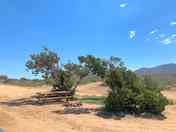Campsites by trailhead