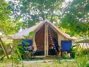 Bell tent exterior