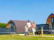 Exterior of the camping pods