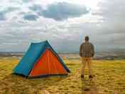 Camping with a stunning view