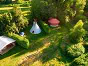 Aerial view of the glamping area (added by manager 18 Jan 2024)
