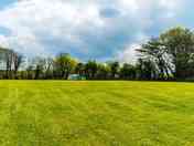 The pitching area on a crisp winter's day