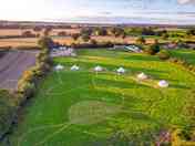 Bell tents and The Old Goat Cafe