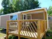 Deck outside the caravan