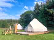 Visitor image of the exterior of the bell tents (added by manager 20 Jun 2023)