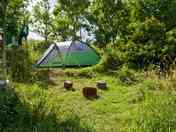 Tent in pitch 2