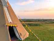 Front door of a tipi