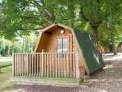 Cosy cocoon with two single camping beds