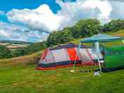 Pitches with rural views
