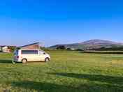 Grass pitches with views
