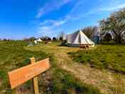 The Oink Oink bell tent area