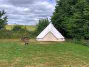 Otter our 5m Bell Tent with Super King Size Bed