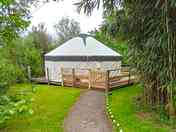 Path leading to the yurt