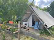 Rental tent exterior