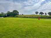 Lots of space around the pitching area
